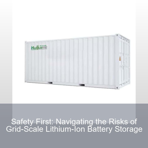 Safety First: Navigating the Risks of Grid-Scale Lithium-Ion Battery Storage